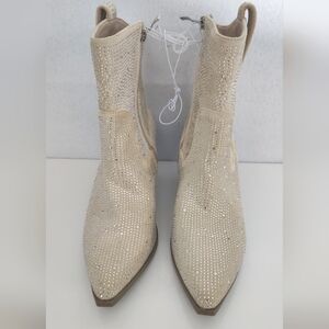 CG Sparkle Cowgirl Boots‎ Size 7.5 W Beautiful Style